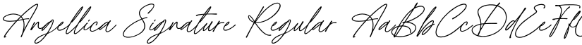 Angellica Signature Regular font