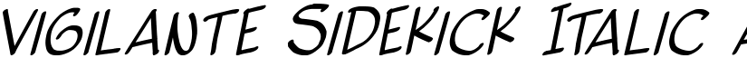 Vigilante Sidekick Italic font