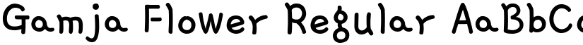 Gamja Flower Regular font