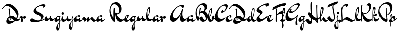 Dr Sugiyama Regular font