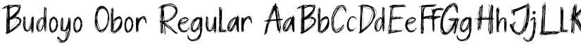 Budoyo Obor Regular font