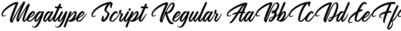 Megatype Script Regular font