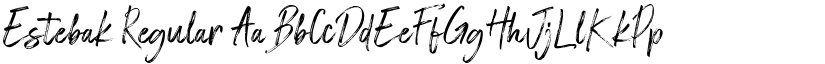 Estebak Regular font