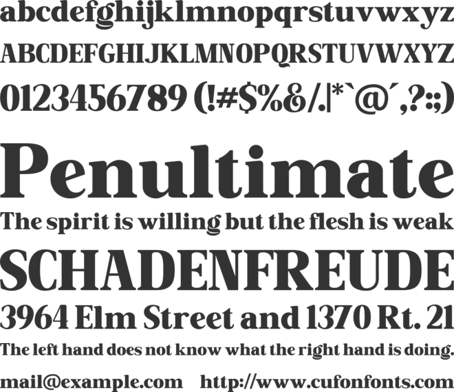 Vintage Culture font preview