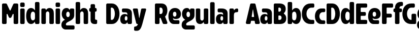 Midnight Day Regular font