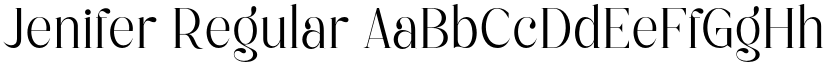 Jenifer Regular font