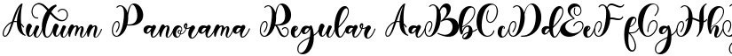Autumn Panorama Regular font