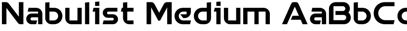 Nabulist Medium font