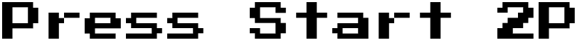 Press Start 2P Regular font