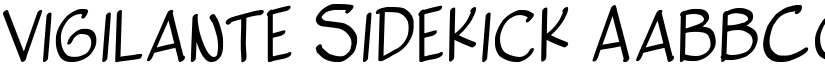 Vigilante Sidekick font