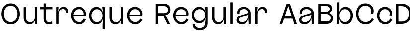 Outreque Regular font