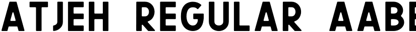 Atjeh Regular font