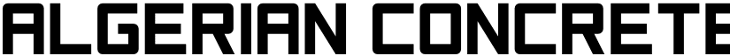 Algerian Concrete All Caps font