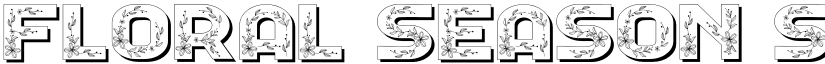 Floral Season Shadow Regular font
