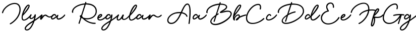 Ilyra Regular font