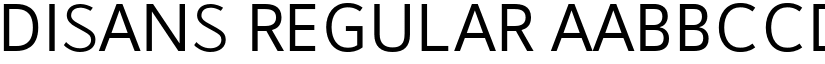 Disans Regular font