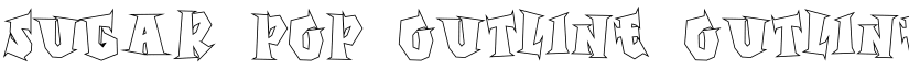 Sugar Pop Outline Outline font