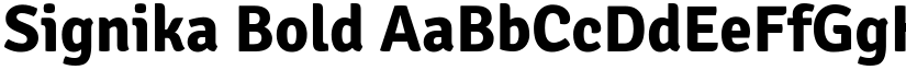 Signika Bold font