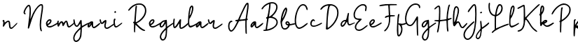 n Nemyari Regular font
