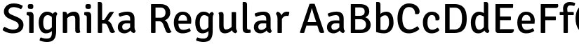 Signika Regular font