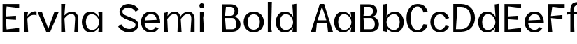 Ervha Semi Bold font