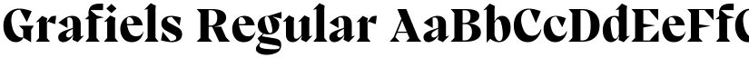 Grafiels Regular font