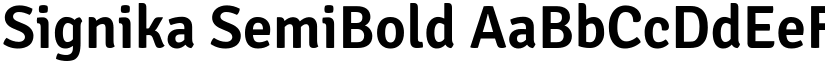 Signika SemiBold font