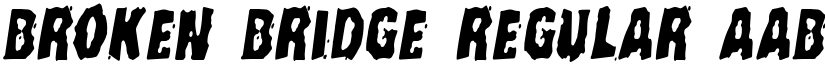 Broken Bridge Regular font