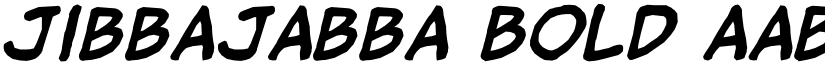 jibbajabba Bold font