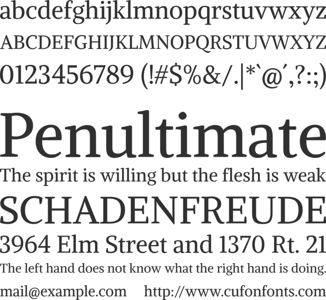 Alike font preview