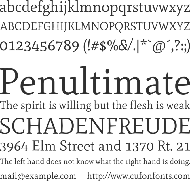 Mate font preview