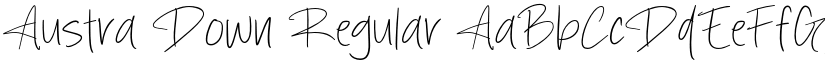 Austra Down Regular font