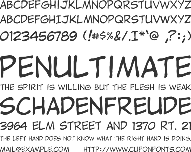 Jibbajabba font preview