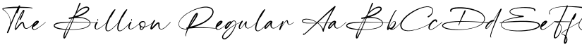 The Billion Regular font