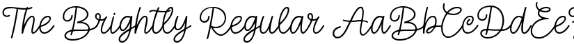 The Brightly Regular font