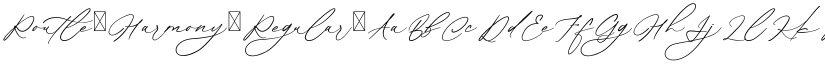 Routle Harmony Regular font