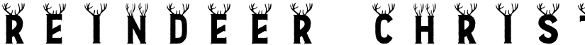 reindeer-christmas-font Regular font