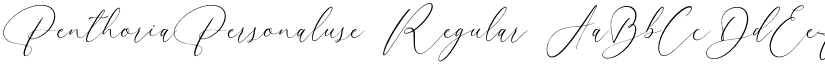 PenthoriaPersonaluse Regular font