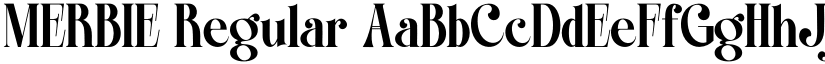 MERBIE Regular font
