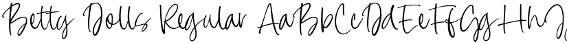 Betty Dolls Regular font
