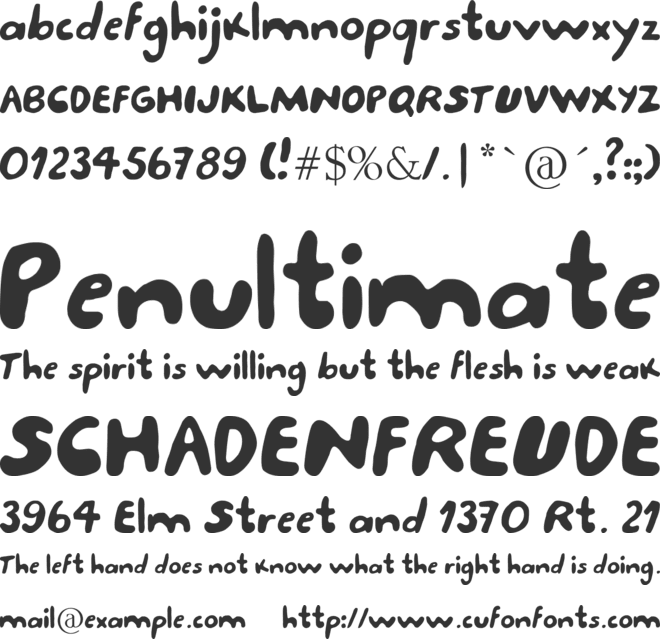 Porcupine font preview