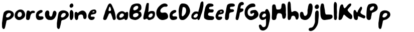 porcupine font