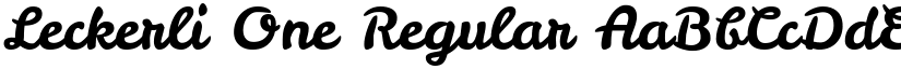 Leckerli One Regular font
