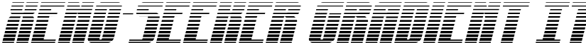 Xeno-Seeker Gradient Italic Regular font