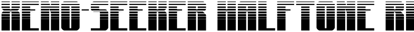 Xeno-Seeker Halftone Regular font
