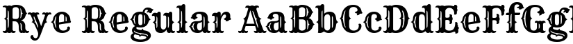 Rye Regular font