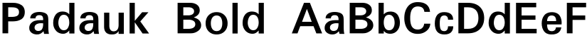 Padauk Bold font
