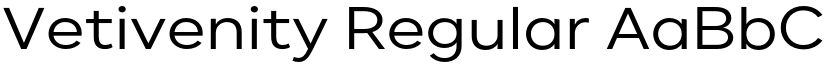 Vetivenity Regular font