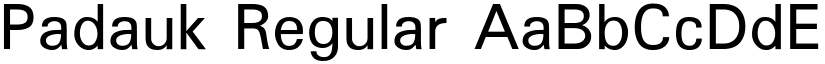 Padauk Regular font