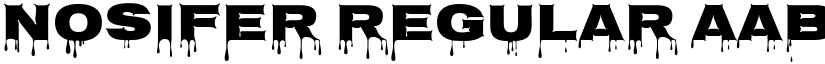 Nosifer Regular font